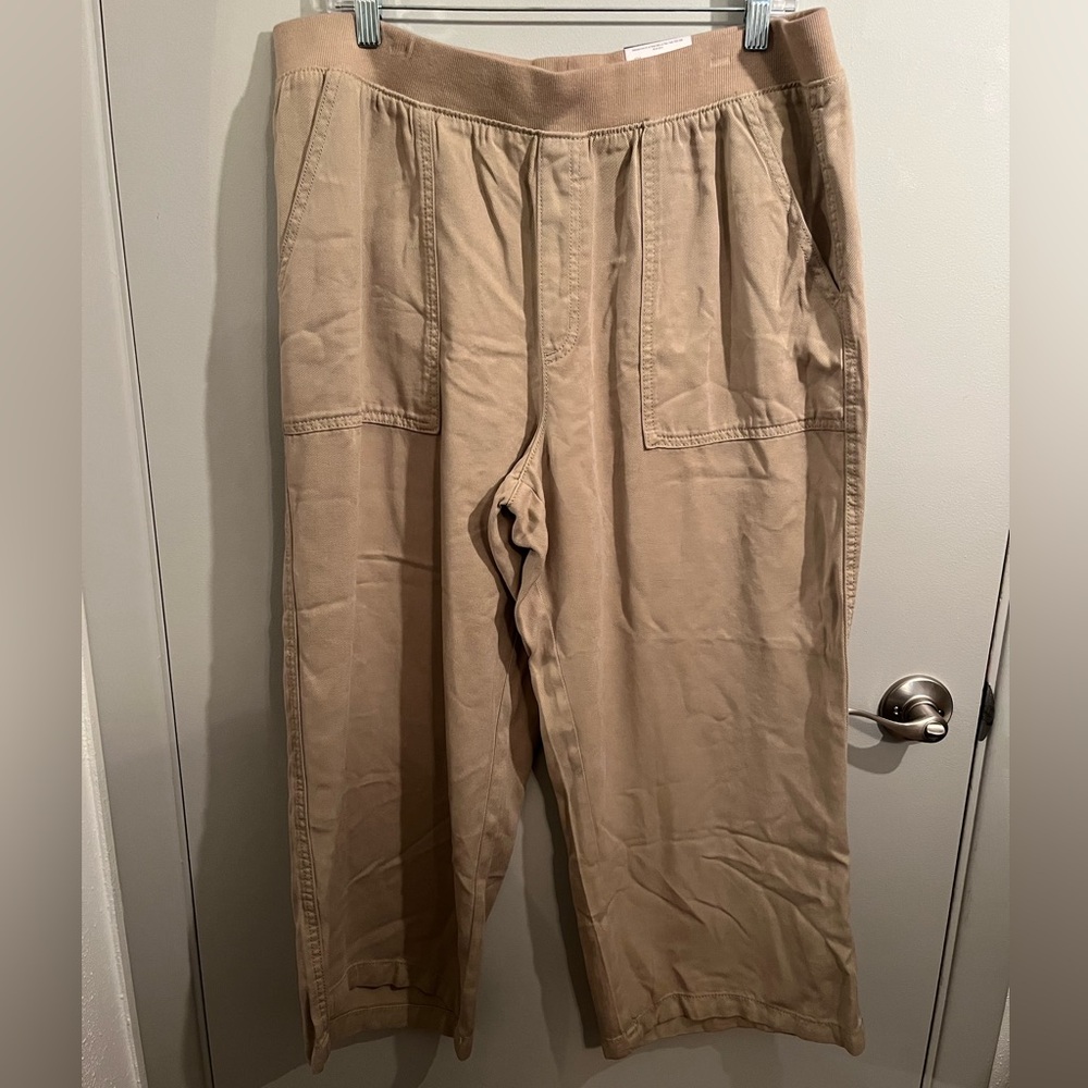 3 NEW Pairs of Pants- St. John's Bay Wide Leg Crop High Rise Pants - Picture 13 of 16
